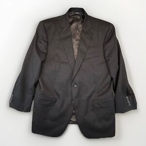 Brooks Brothers 1818 Madison Charcoal Wool Suit Mens 44S W39 Union Made USA